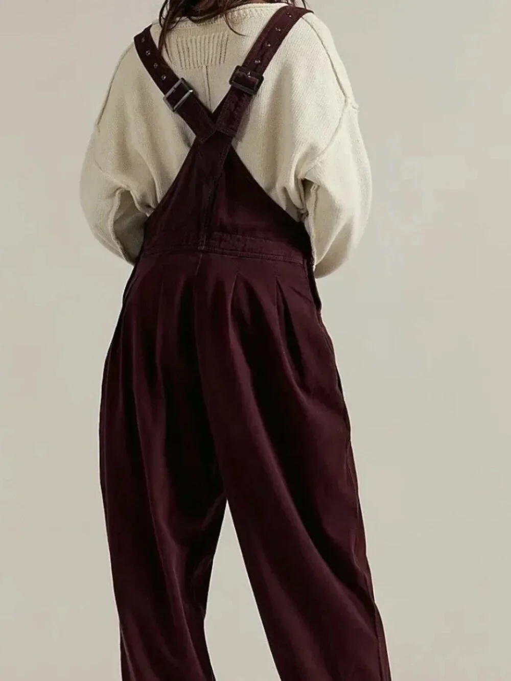 NEW We the Free People Felix Tapered Overalls Jumpsuit Cotton Rayon Linen